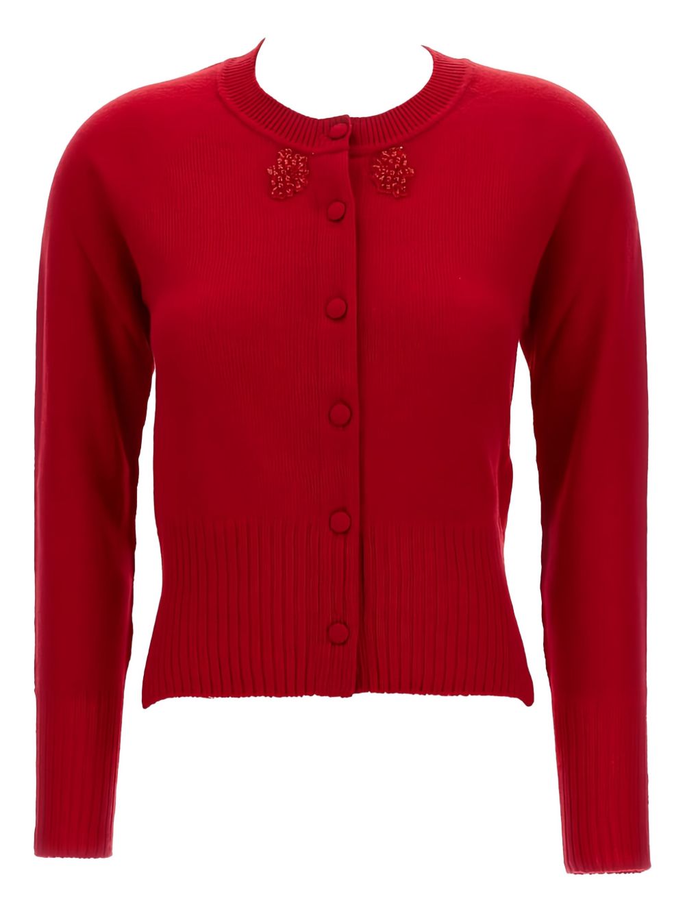 Cardigan con bottoni in rosso Simone Rocha - donna 