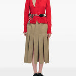 Cardigan con bottoni in rosso Simone Rocha - donna 
