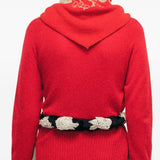 Cardigan con bottoni in rosso Simone Rocha - donna 