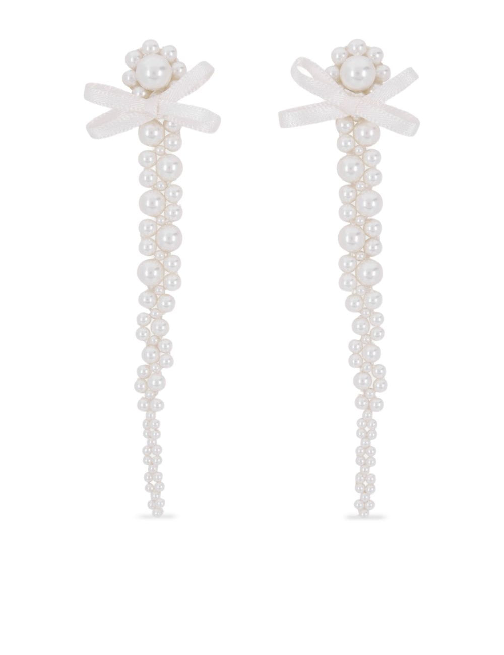 Orecchini pendenti con perle in argento Simone rocha - donna 