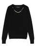 Simone Rocha black pearl-embellished sweater - women