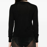 Maglione con decorazione di perle in nero Simone rocha - donna 