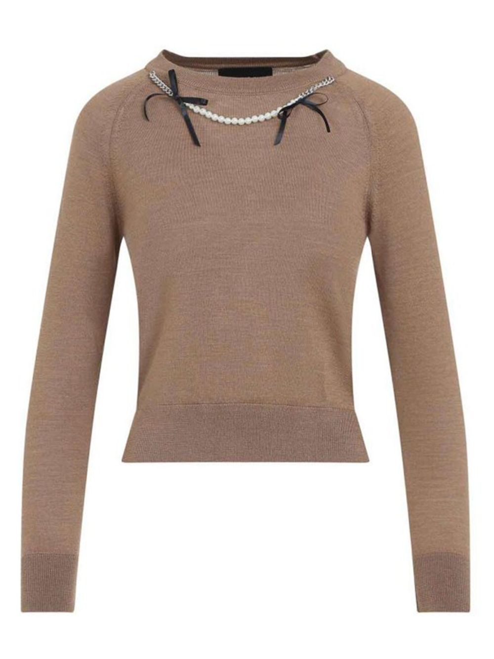 Maglia con fiocco in beige Simone Rocha - donna 