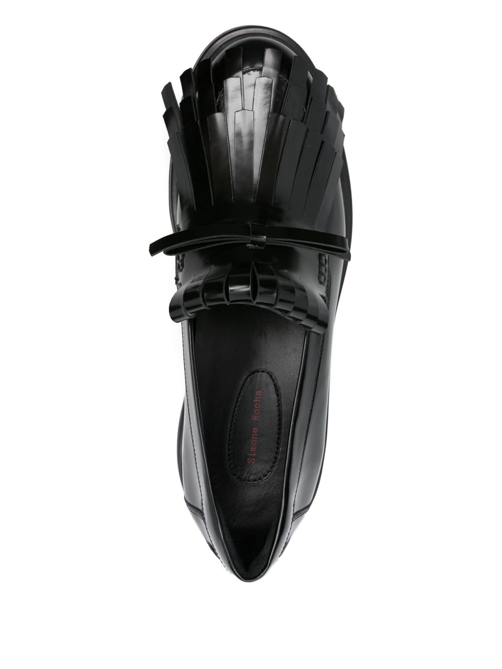 Mocassini Low Tracker Fringe in nero Simone rocha - uomo 