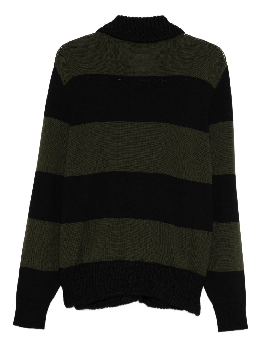 Cardigan a strisce in nero e verde Simone Rocha - donna 
