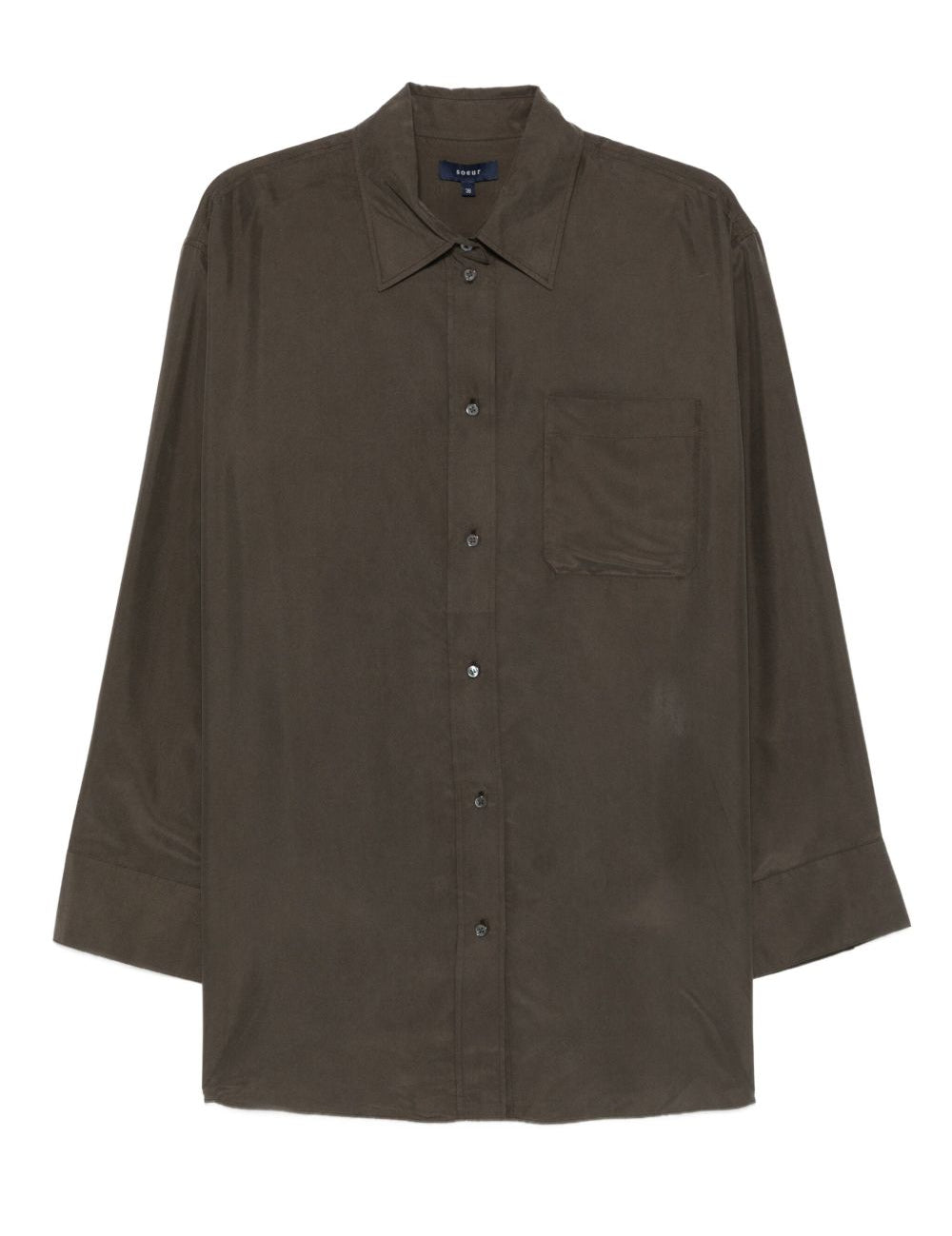 Camicia con taschino in verde Soeur - donna 