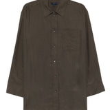 Camicia con taschino in verde Soeur - donna 