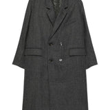 Cappotto doppiopetto in lana in grigio Soeur - donna 