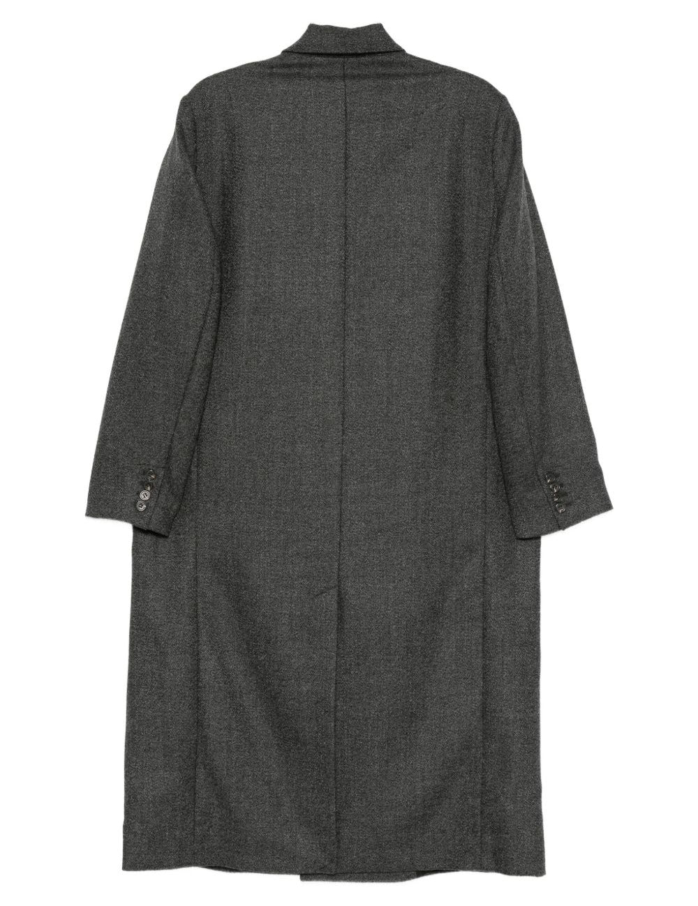 Cappotto doppiopetto in lana in grigio Soeur - donna 
