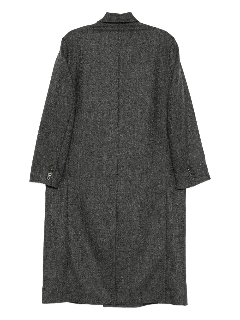 Cappotto doppiopetto in lana in grigio Soeur - donna 