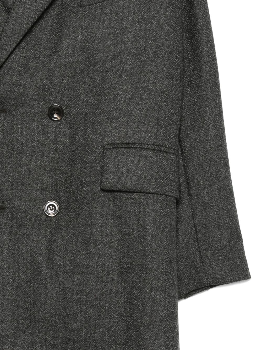 Cappotto doppiopetto in lana in grigio Soeur - donna 