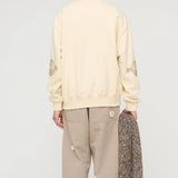 Felpa gym con applicazioni in beige Song for the mute - uomo 
