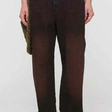 Jeans boyfriend a gamba ampia  in marrone Song for the mute - uomo 