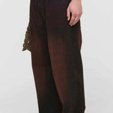 Jeans boyfriend a gamba ampia  in marrone Song for the mute - uomo 