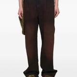 Jeans boyfriend a gamba ampia  in marrone Song for the mute - uomo 