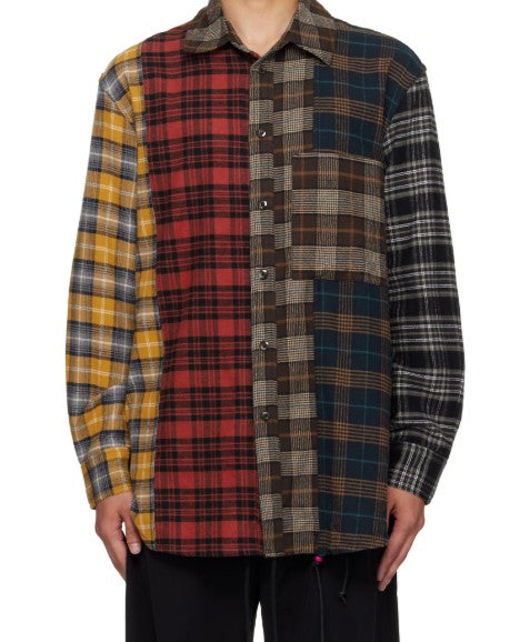 Camicia in flanella tartan multicolore Song for the mute - uomo 