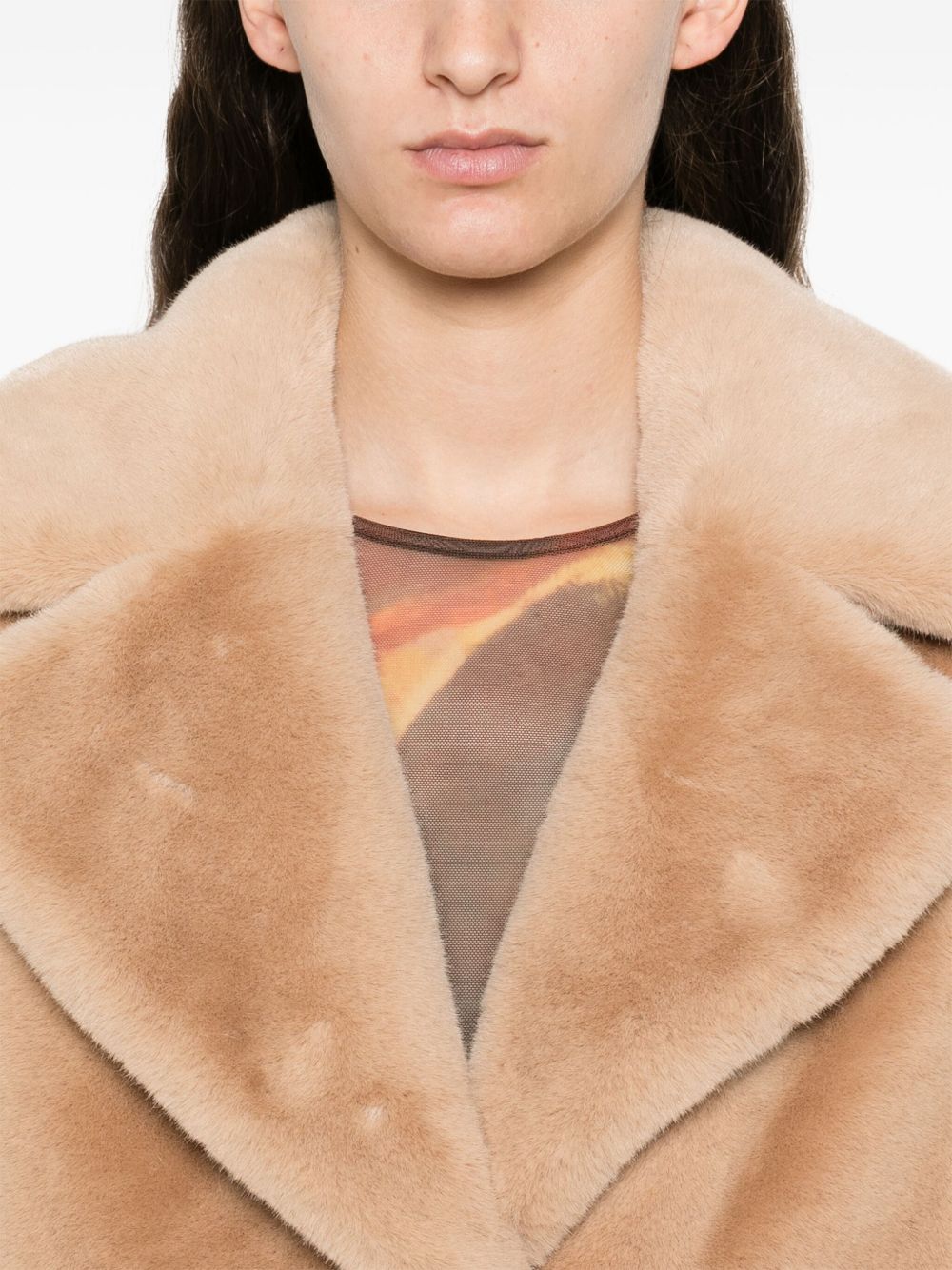 Cappotto in pelliccia sintetica camille in beige Stand Studio - donna 
