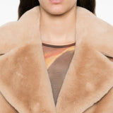 Cappotto in pelliccia sintetica camille in beige Stand Studio - donna 
