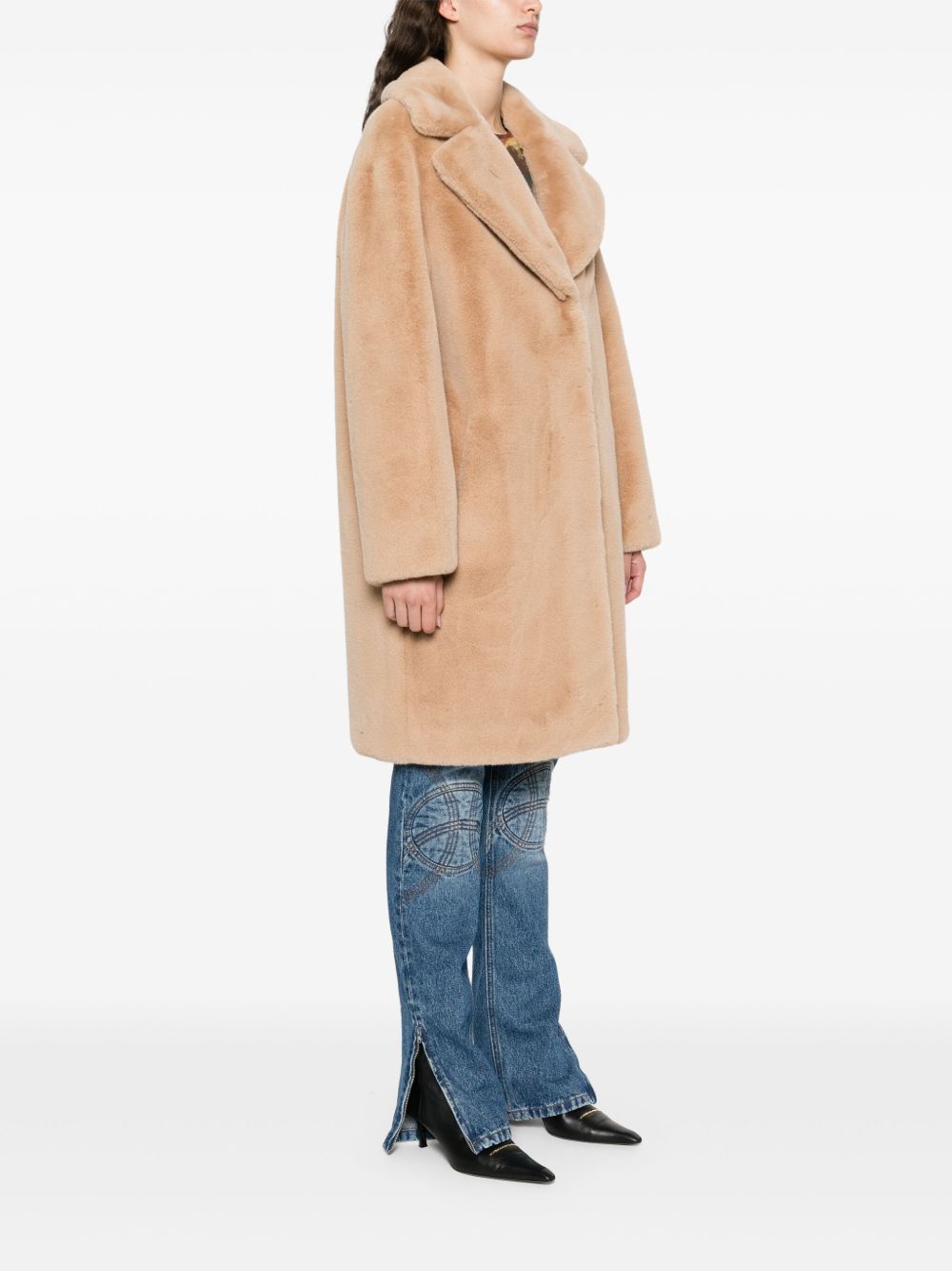 Cappotto in pelliccia sintetica camille in beige Stand Studio - donna 