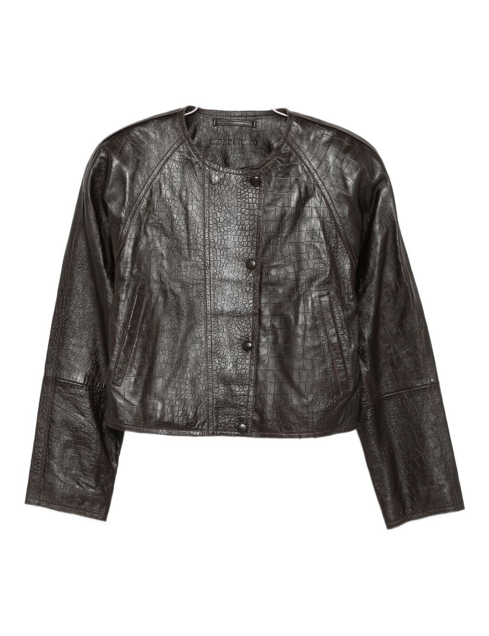 Giacca con stampa coccodrillo in marrone Stand Studio - donna 