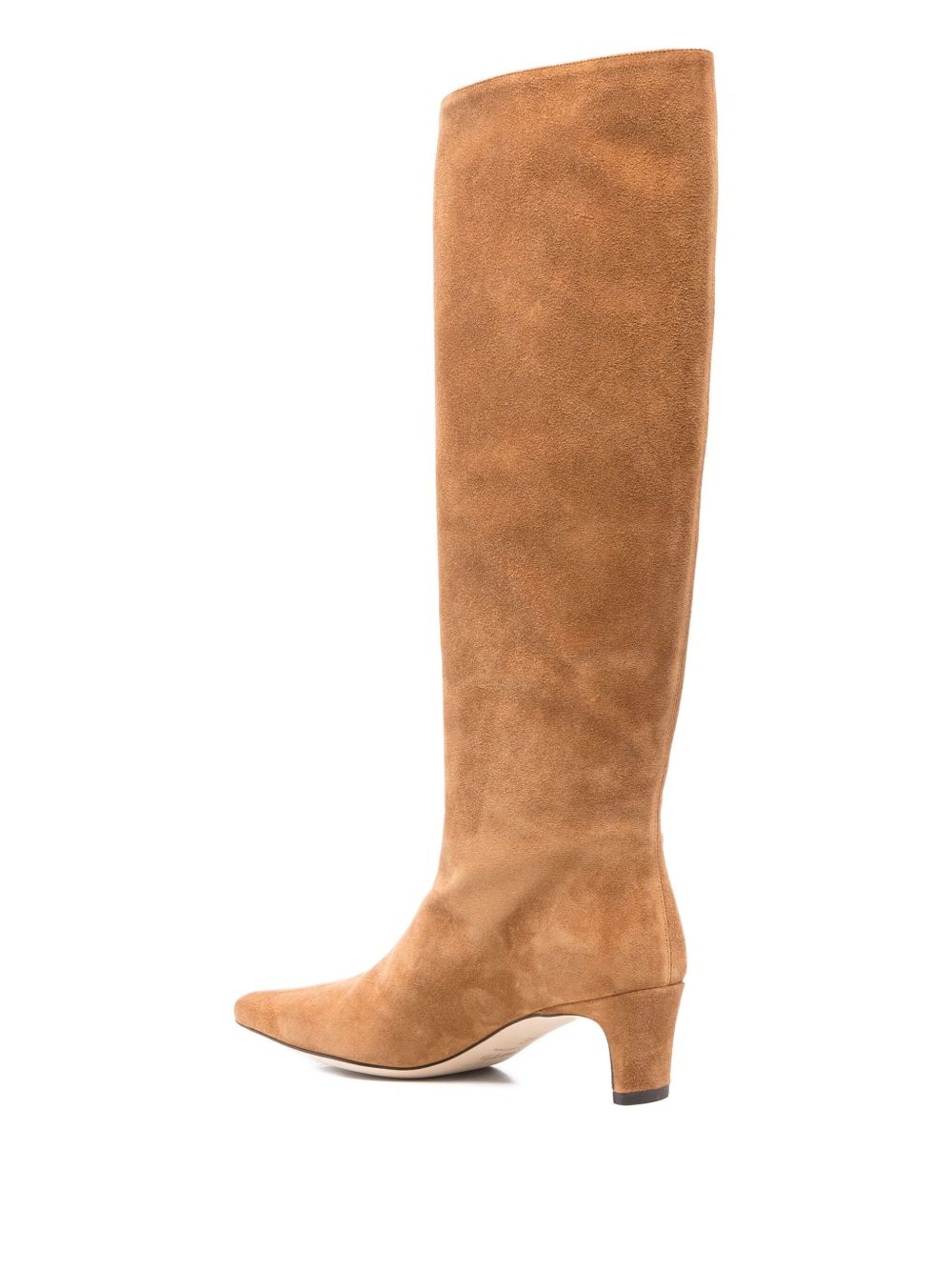 Stivali in camoscio al ginocchio in beige Staud - donna 