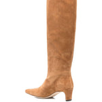 Stivali in camoscio al ginocchio in beige Staud - donna 