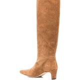 Stivali in camoscio al ginocchio in beige Staud - donna 