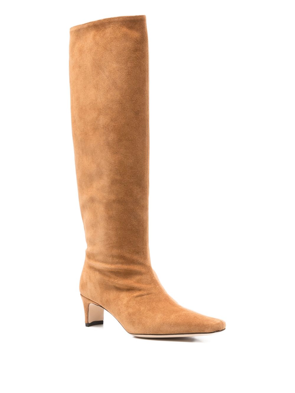 Stivali in camoscio al ginocchio in beige Staud - donna 