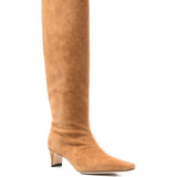 Stivali in camoscio al ginocchio in beige Staud - donna 
