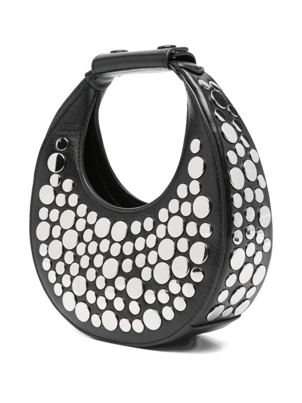 Borsa Goodnight Moon con borchie in nero Staud - donna 