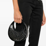 Borsa Goodnight Moon con borchie in nero Staud - donna 