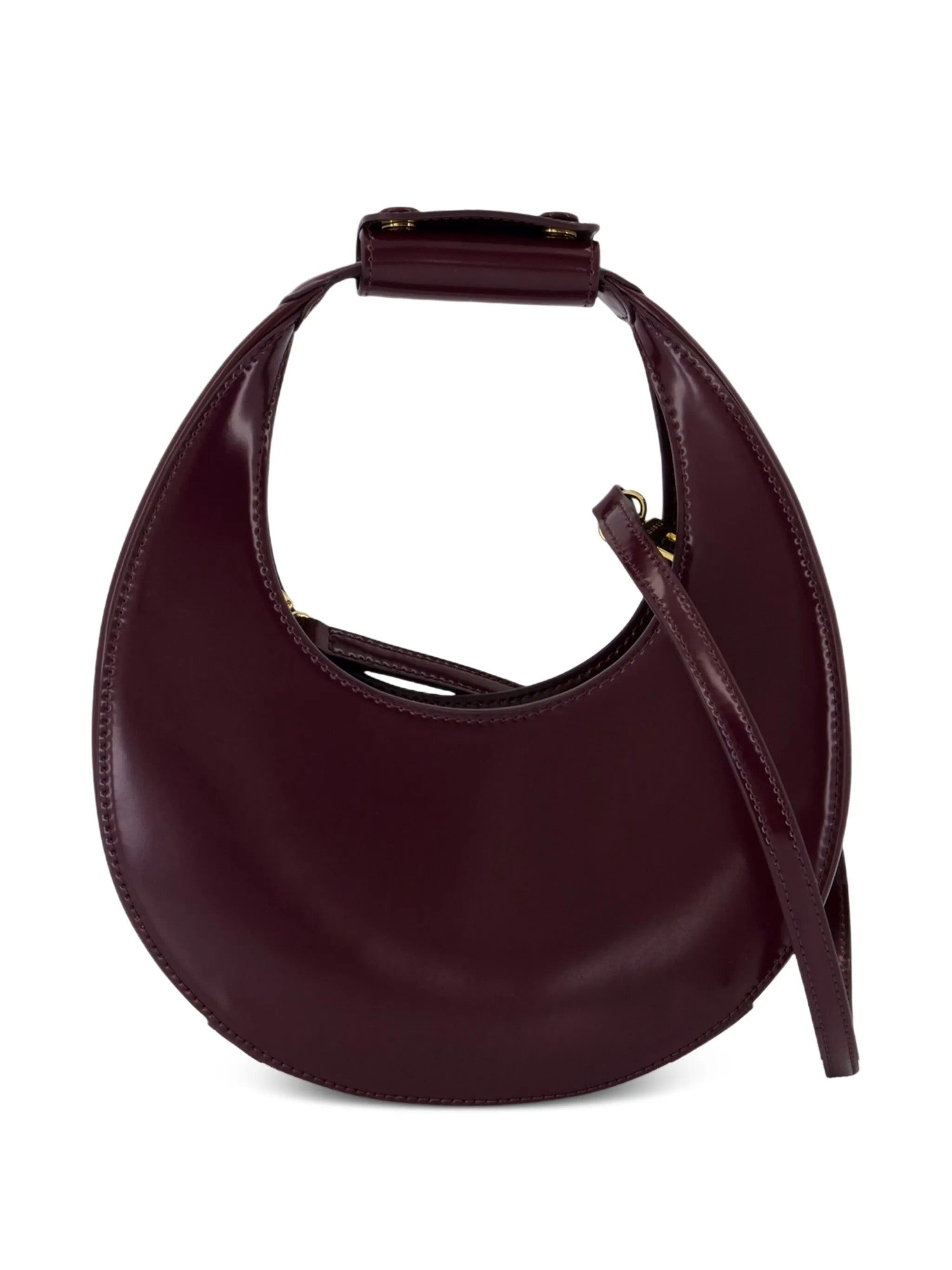 Borsa a mano moon mini in viola Staud - donna 