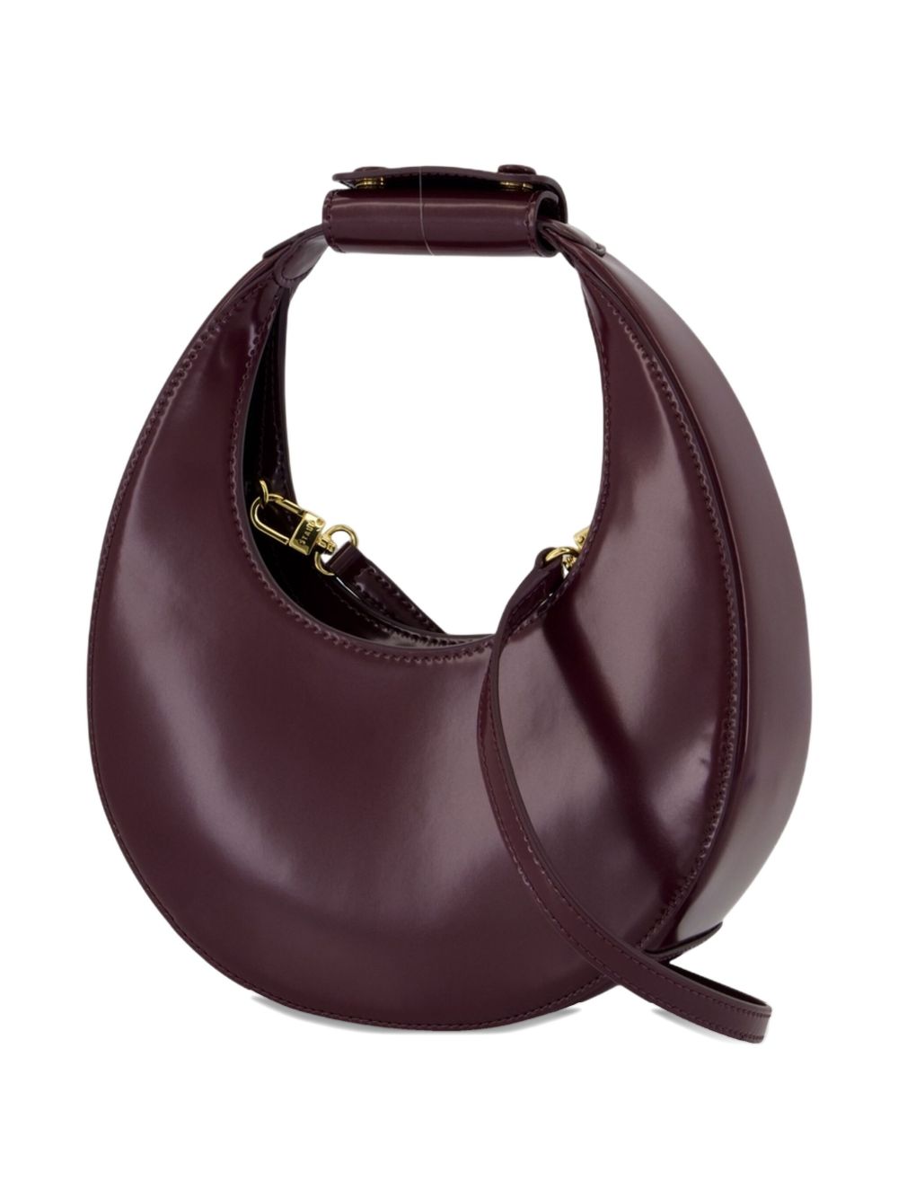 Borsa a mano moon mini in viola Staud - donna 