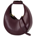 Borsa a mano moon mini in viola Staud - donna 