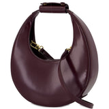 Borsa a mano moon mini in viola Staud - donna 