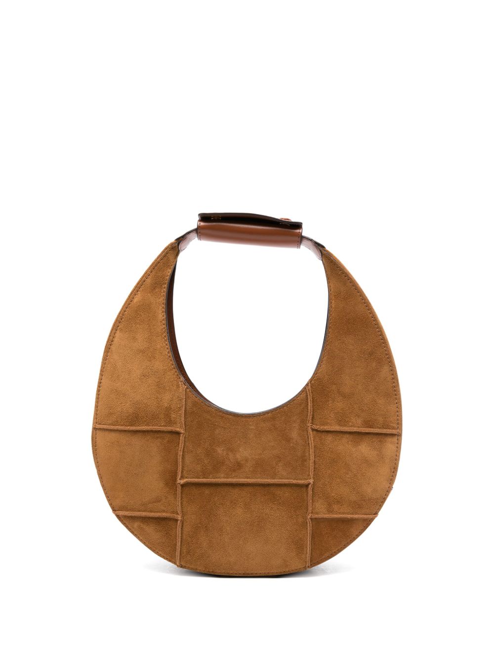 Borsa Moon in pelle in marrone Staud - donna 