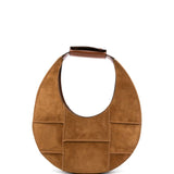 Borsa Moon in pelle in marrone Staud - donna 