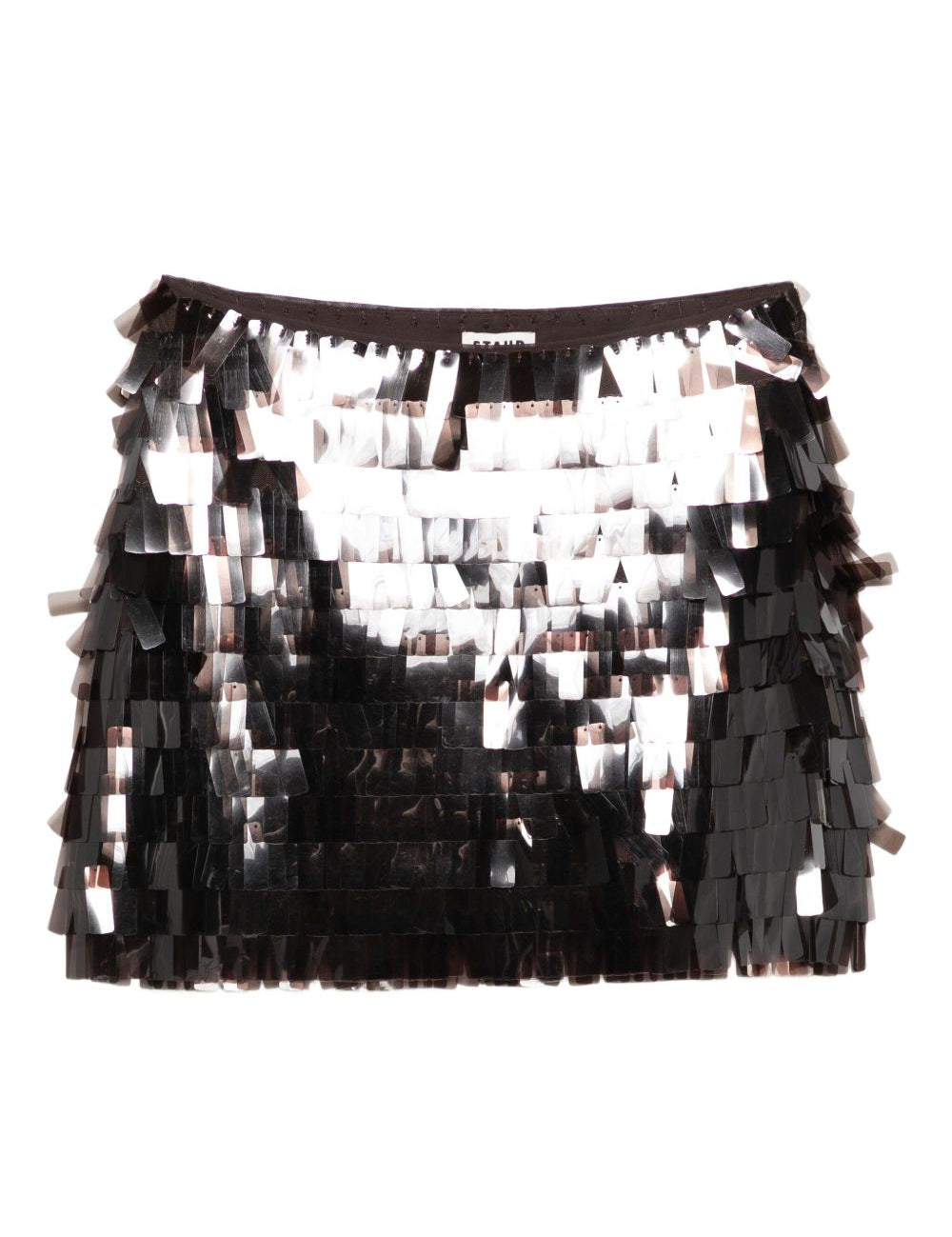 Minigonna Max con paillettes in nero Staud - donna 