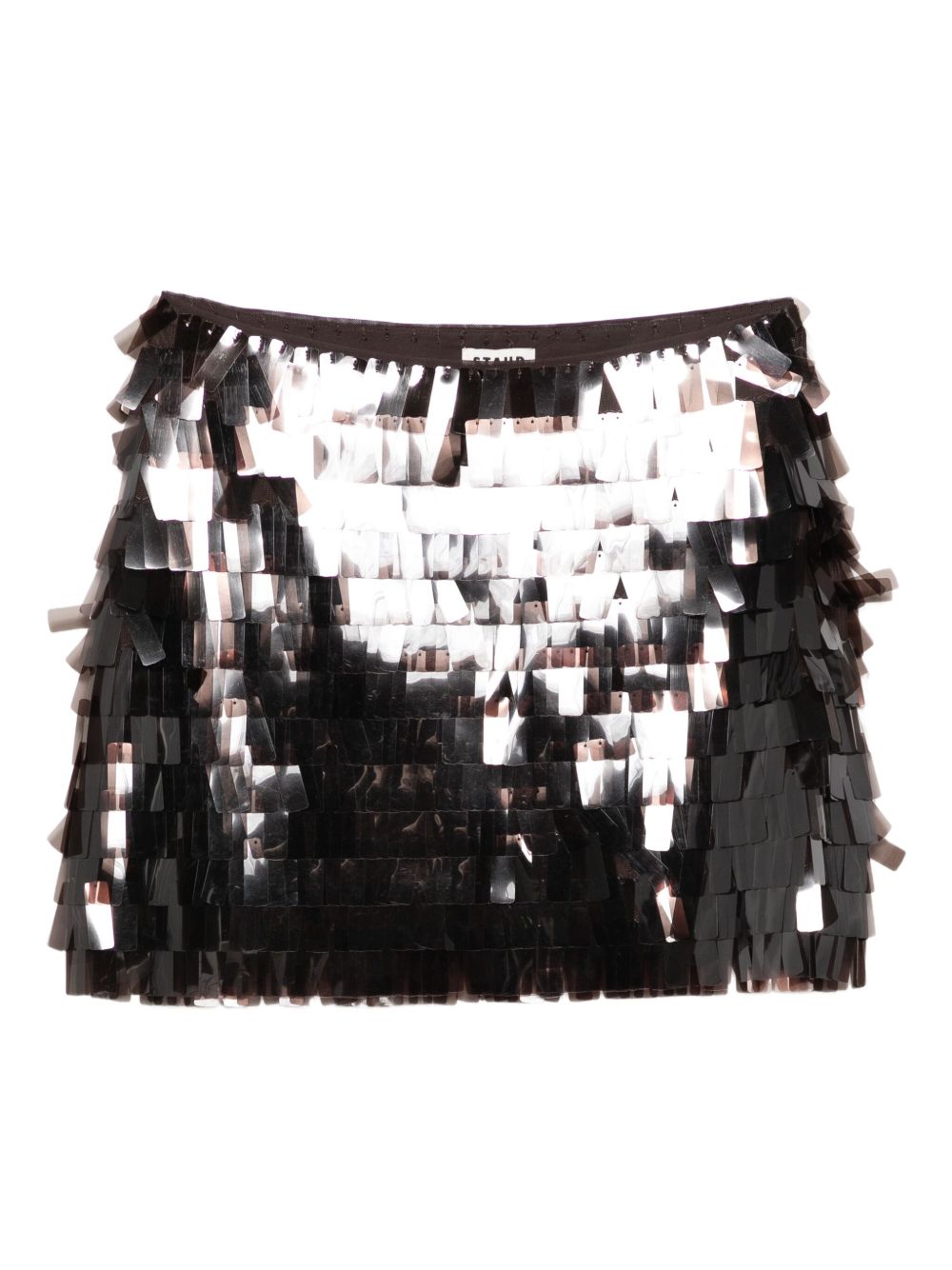 Minigonna Max con paillettes in nero Staud - donna 