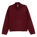 Felpa in lana con mezza zip in bordeaux Sunflower - uomo 