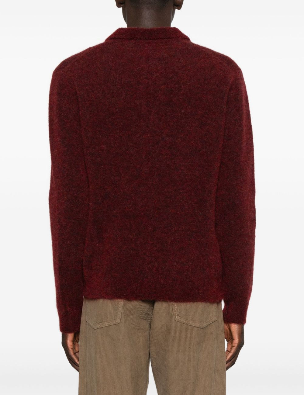 Polo a maniche lunghe in rosso Sunflower - uomo 