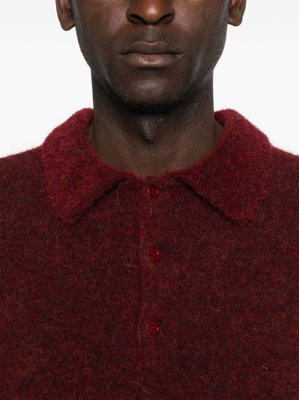 Polo a maniche lunghe in rosso Sunflower - uomo 