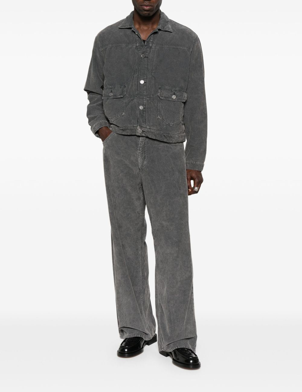 Giacca-camicia con tasche applicate in grigio Sunflower - uomo 
