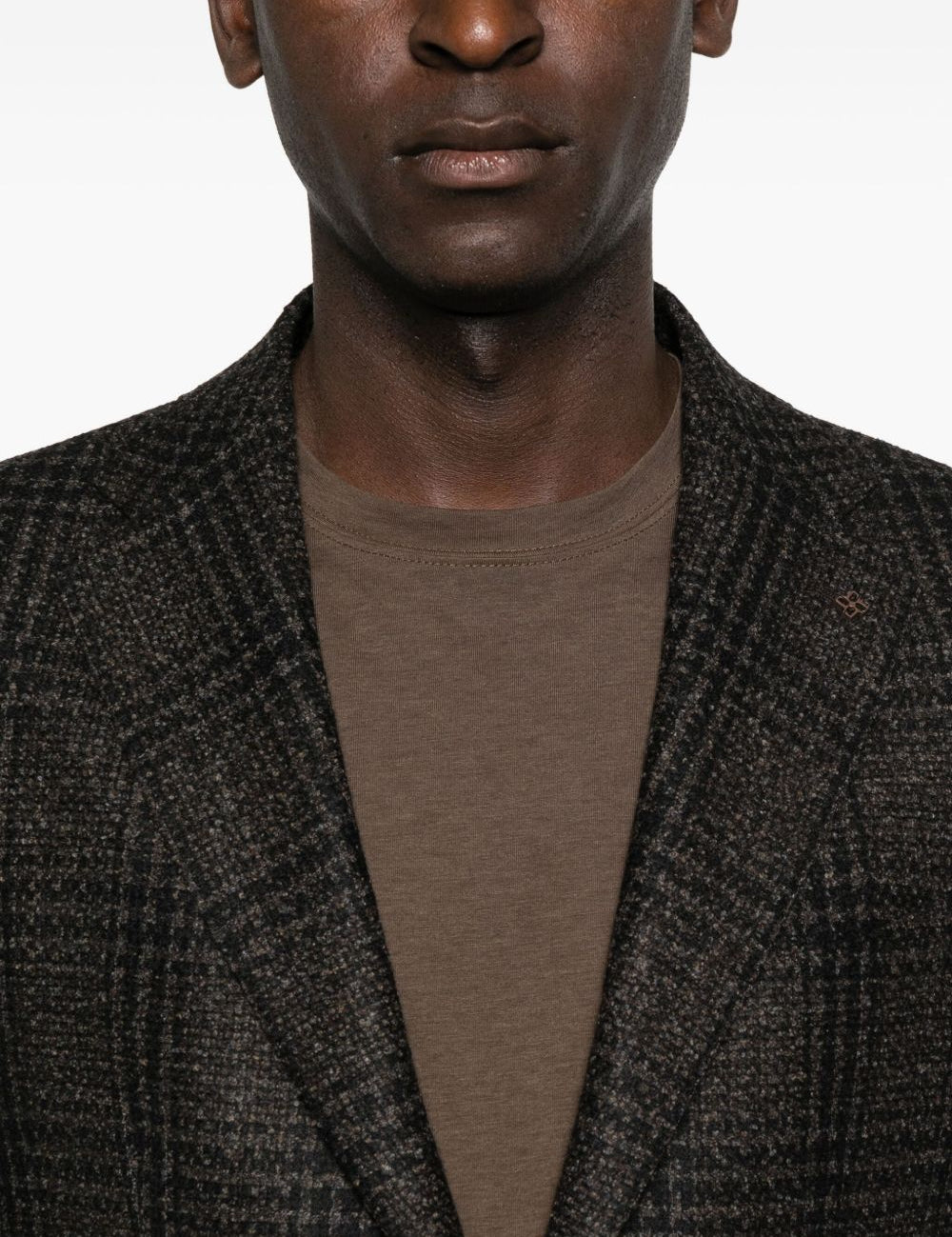 Blazer a quadri in marrone Tagliatore - uomo 