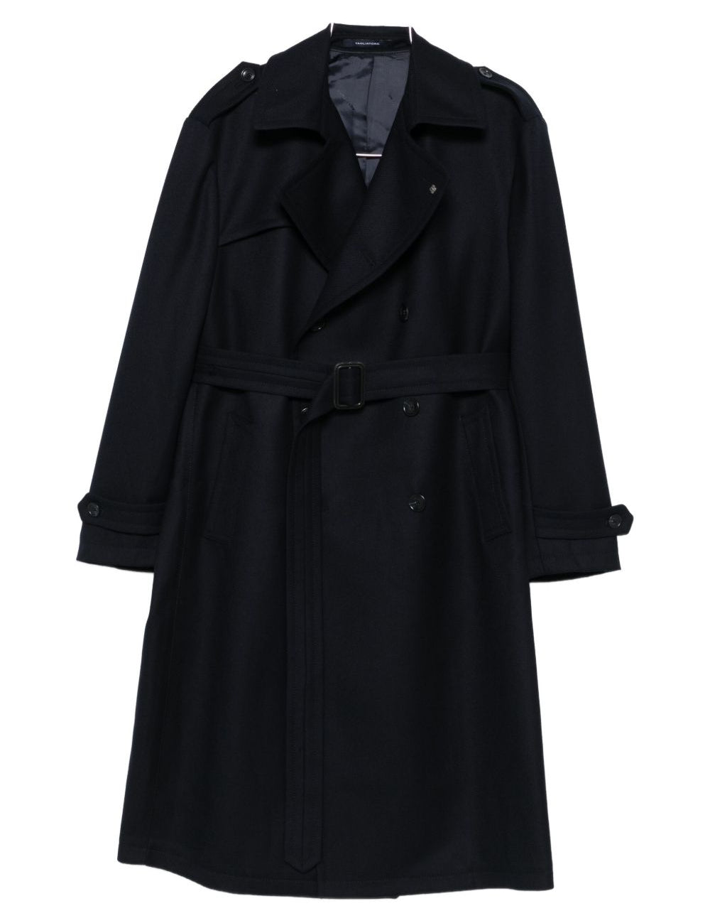Trench doppiopetto con cintura in blu notte Tagliatore - uomo 