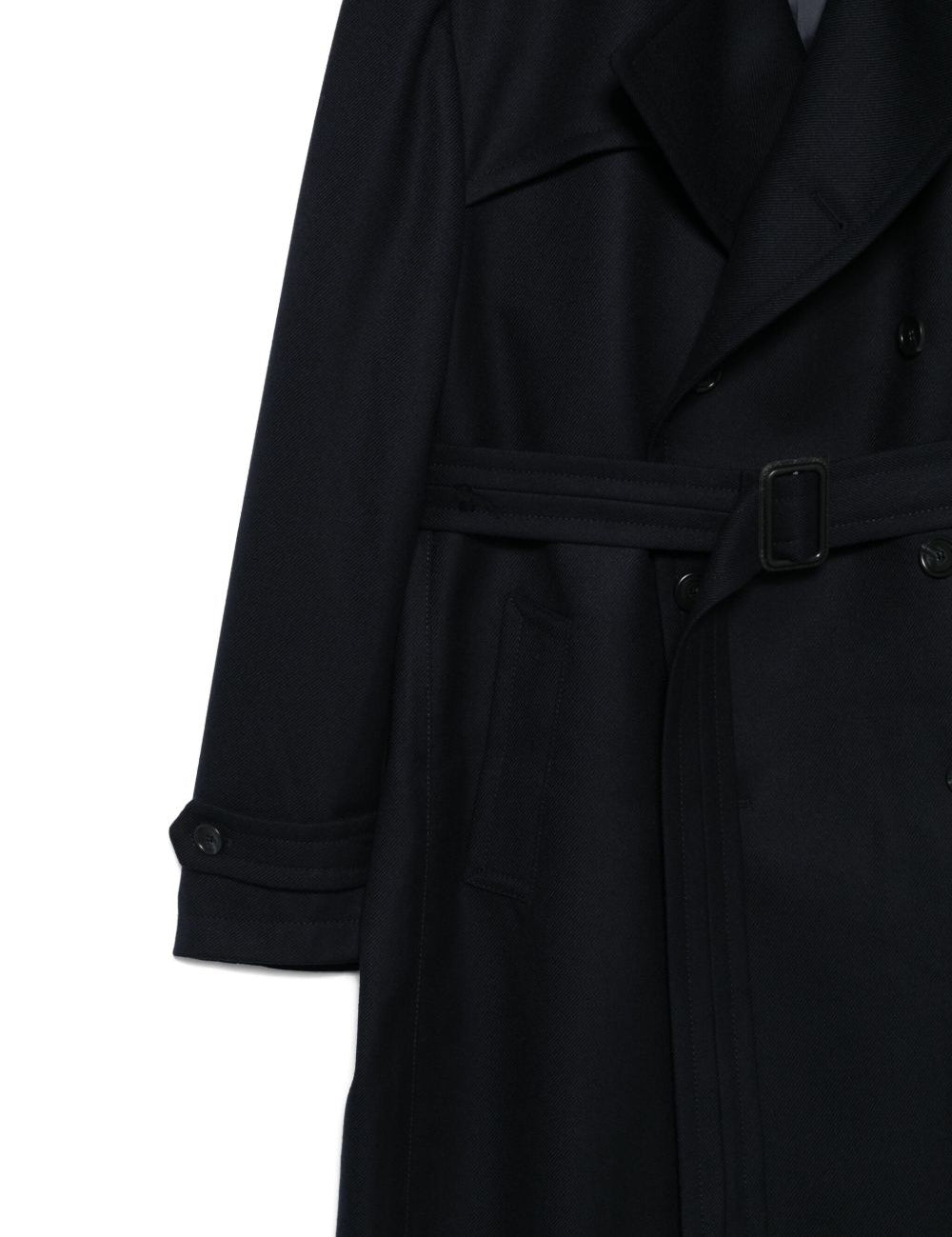 Trench doppiopetto con cintura in blu notte Tagliatore - uomo 