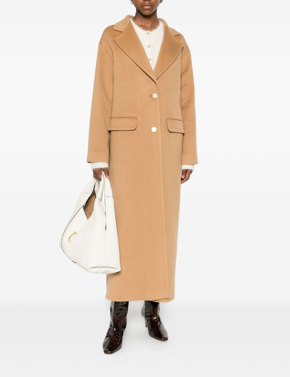 Cappotto monopetto in beige Tagliatore - donna 
