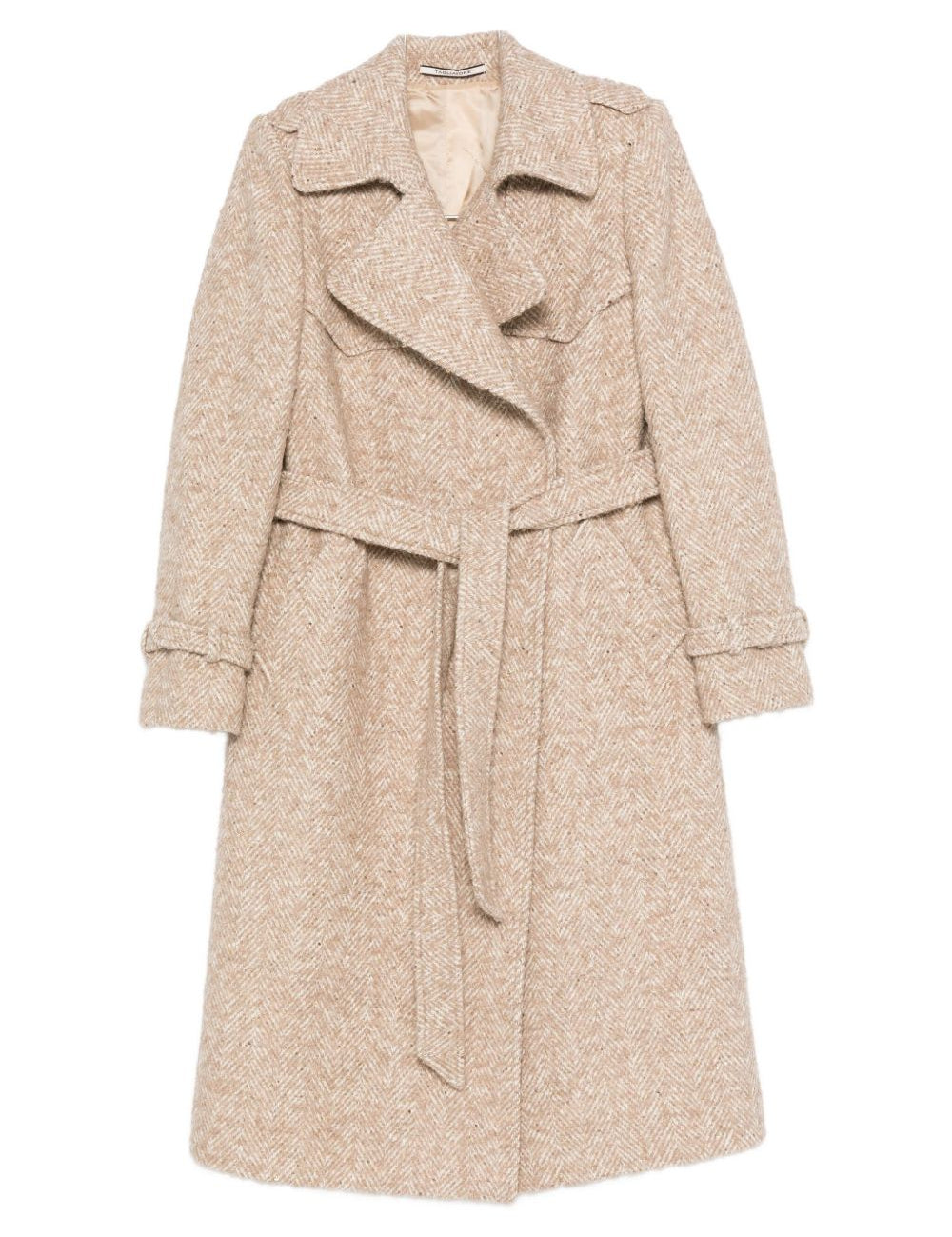 Cappotto con cintura in beige Tagliatore - donna 