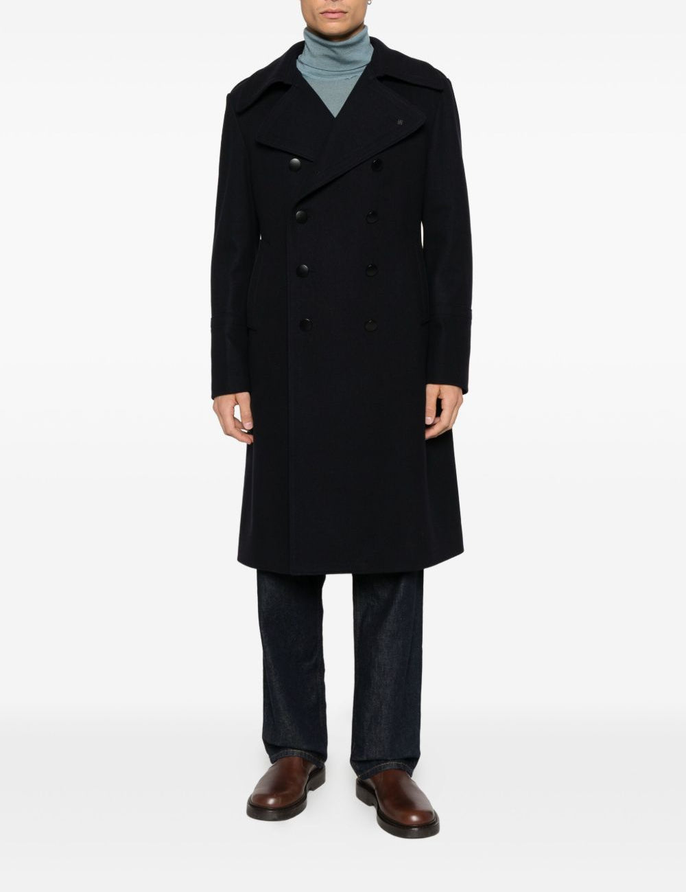 Cappotto doppiopetto in blu Tagliatore - uomo 