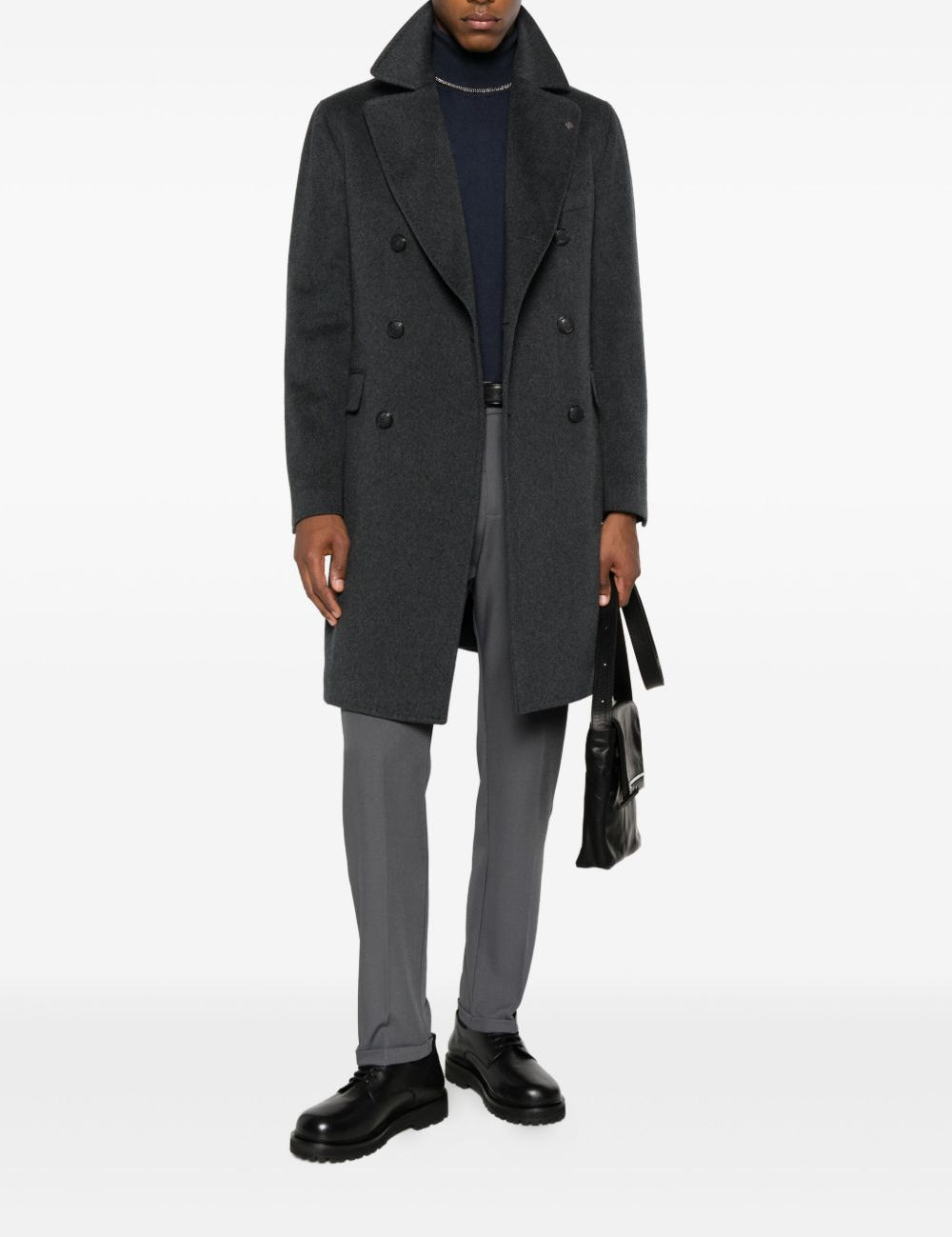 Cappotto doppiopetto in grigio Tagliatore - uomo 